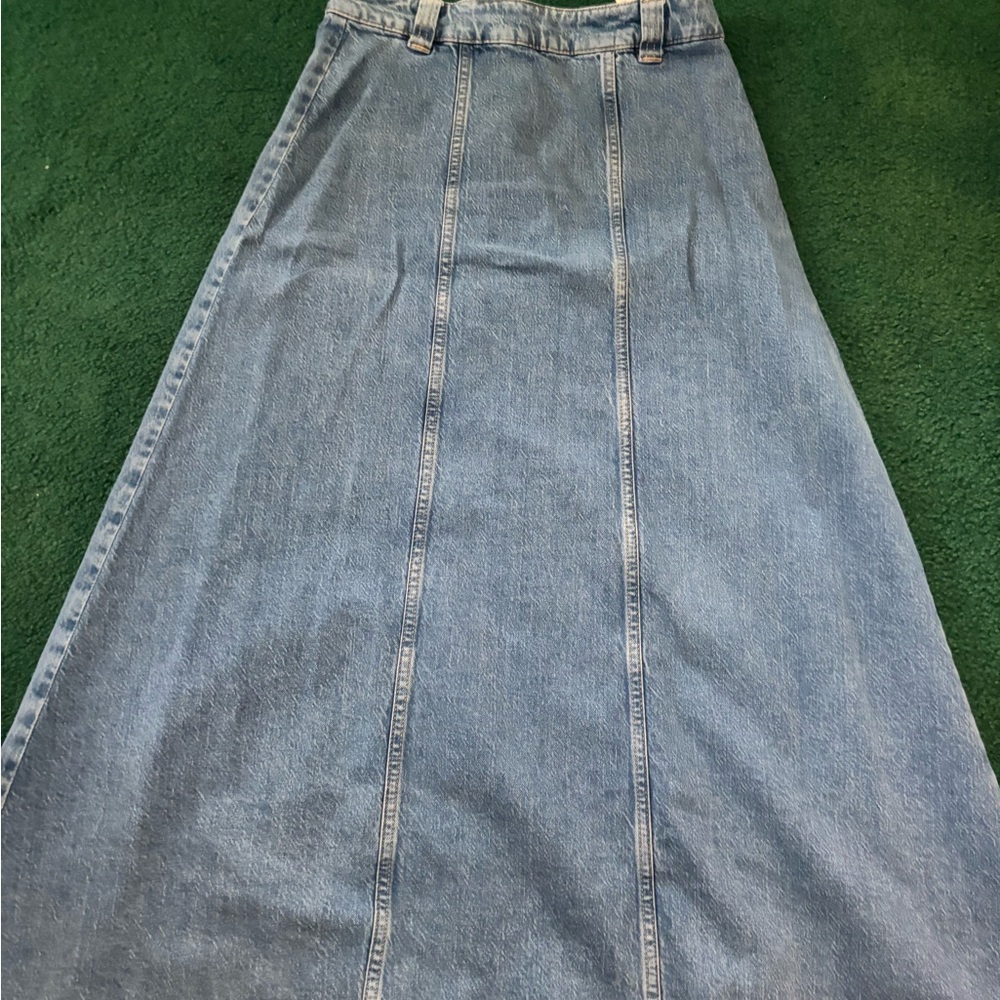 Denim Maxi Skirt